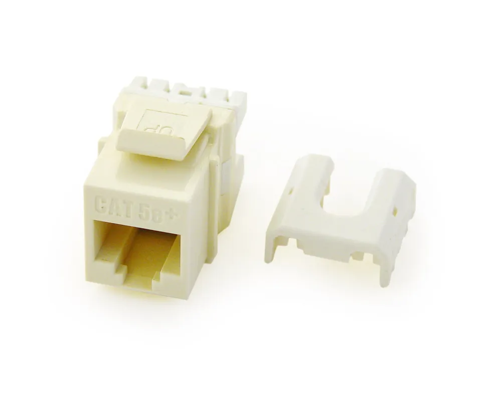 ONQ WP3475LA OnQ Cat 5e Quick Connect RJ45 Keystone Insert, Light Almond