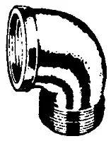 HOLYOKE FITTINGS E2-6 Red Brass Female to Male Pipe Street Elbow