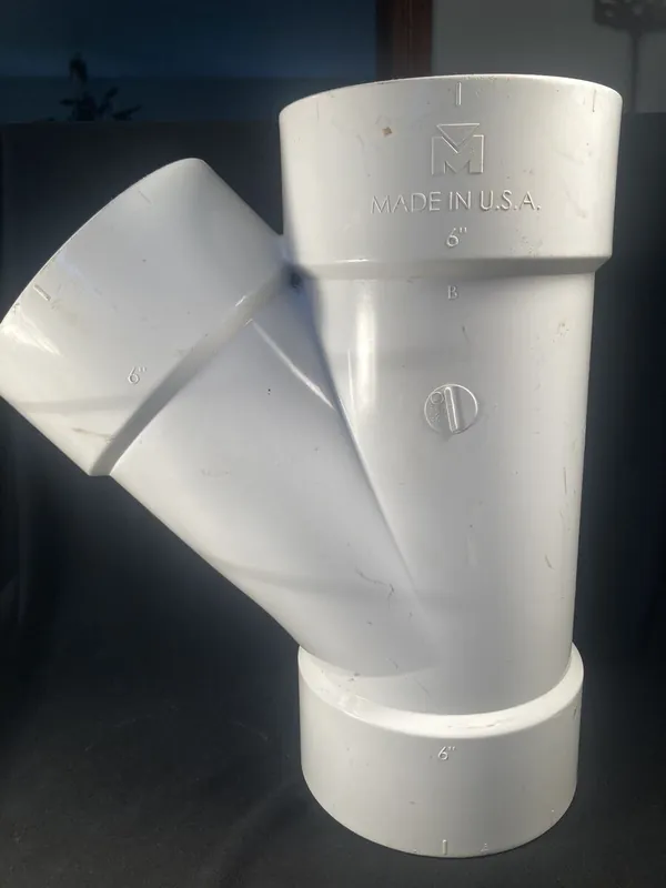 NIBCO P600-060 6 DWV PVC Wye
