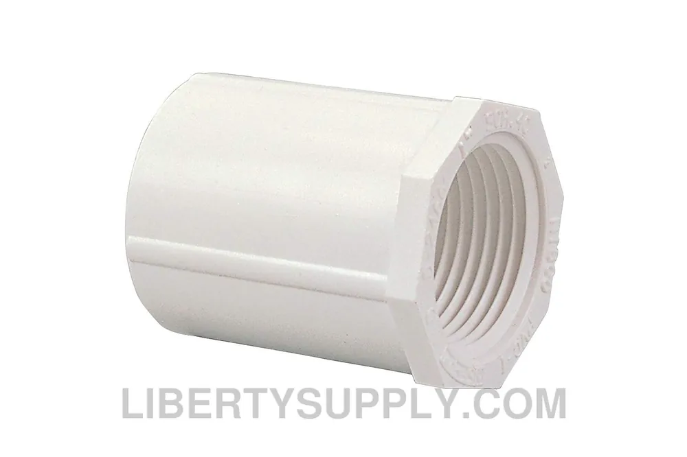 NIBCO 435-074 1/2 x 3/4 PVC Sch 40 Female Adapter