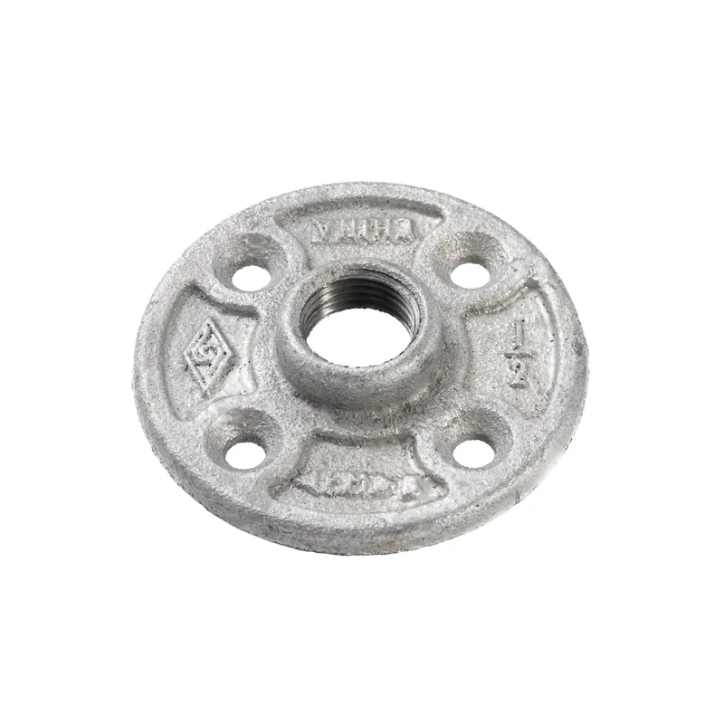 MUELLER INDUSTRIES 511-603 1/2 in. Threaded x Threaded Galvanized Malleable Iron Floor Flange