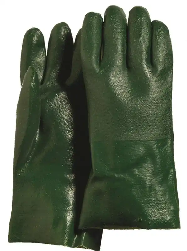 Majestic 3362 Black PVC Dipped Gloves 12 Inches Dozen