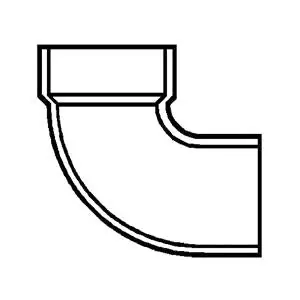 Westlake Pipe & Fittings D302-020 2 in. PVC Street Elbow