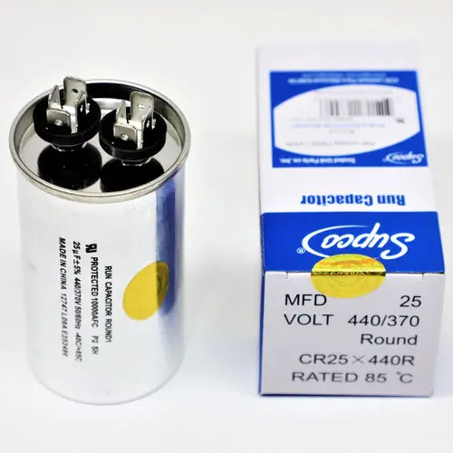 Sealed Unit Parts Supco CR25X440R HVAC Motor Round Run Capacitor