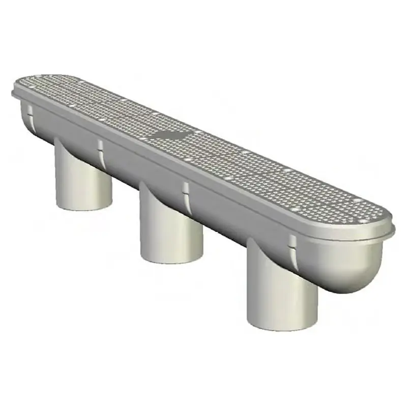 Zodiac 25506-327-000 32 Channel Drain and Sump - Dark Gray
