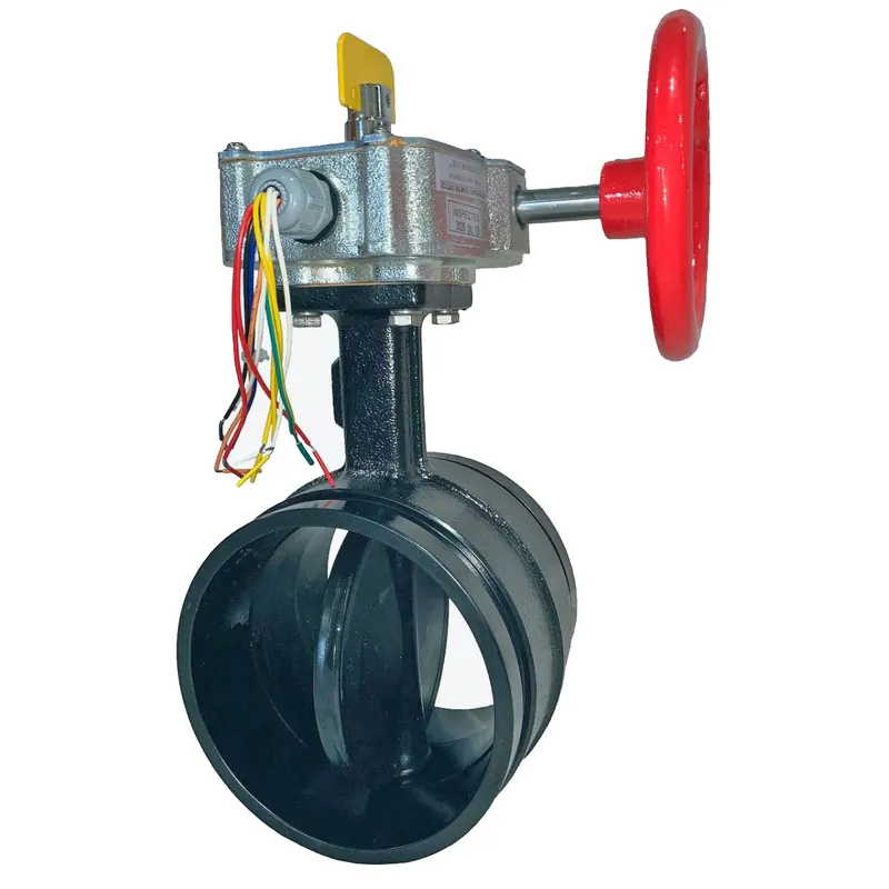 SOVAL 849-020 SOVAL 2 Ductile Iron UL/FM Grooved End Style Butterfly Valve w/ Tamper Switch 849-020