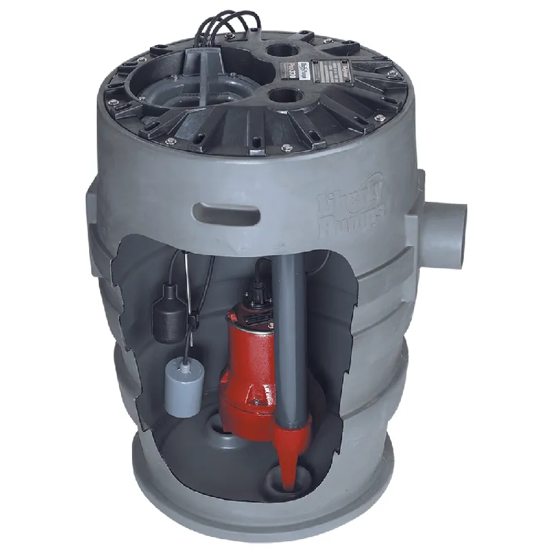 LIBERTY P372LE52 Simplex Sewage Package with LE52M Pump