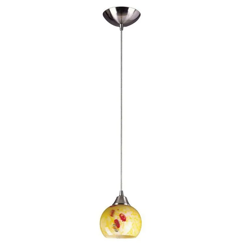 TITAN 6388 1-Light Satin Nickel Pendant