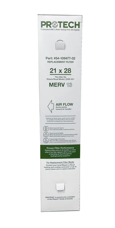 RUUD 54-109477-02 Air Cleaner Filter MERV 13