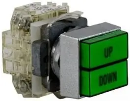 SCHNEIDER ELECTRIC 9001KXRELLH2KXN203KXN204 30mm Square Push Button 600VAC 10A