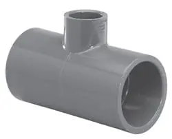 LASCO 801-628 Reducing Tee 10 x 10 x 8 Slip x Slip x Slip