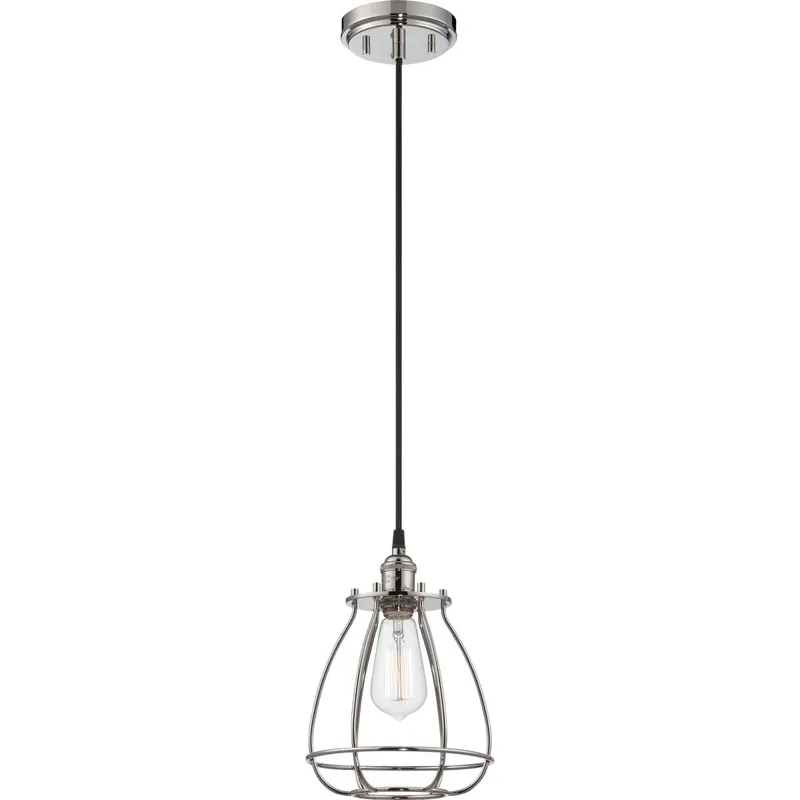 SATCO-NUVO 60-5401 Vintage 1-Light Caged Pendant