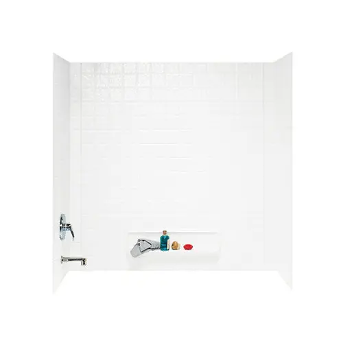 Swan TI-3-WHITE Tile Tub Wall Kit in White