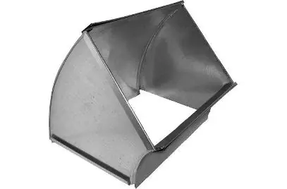 SOUTHWARK METAL 15108 45 Degree Vertical Shortway Radius Throat Trunk Angle