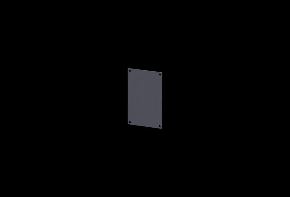 ROBROY INDUSTRIES BP64AL Aluminum Flat Enclosure Back Panel