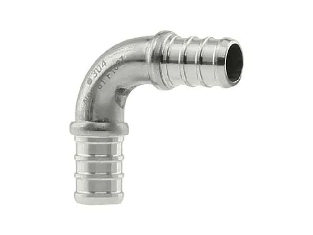 BOSHART 201013 1/2 Inch PEX Stainless Steel 90 Degree Elbow