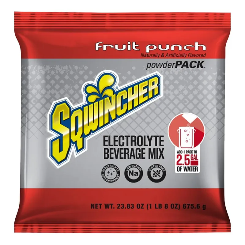 Kent Precision Foods 159016042 Sqwincher Fruit Punch Electrolyte Powder Pack 23.83 oz