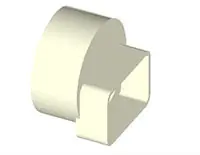 Westlake Pipe & Fittings P1928 Downspout Adapter 4 x 6 x 6 in