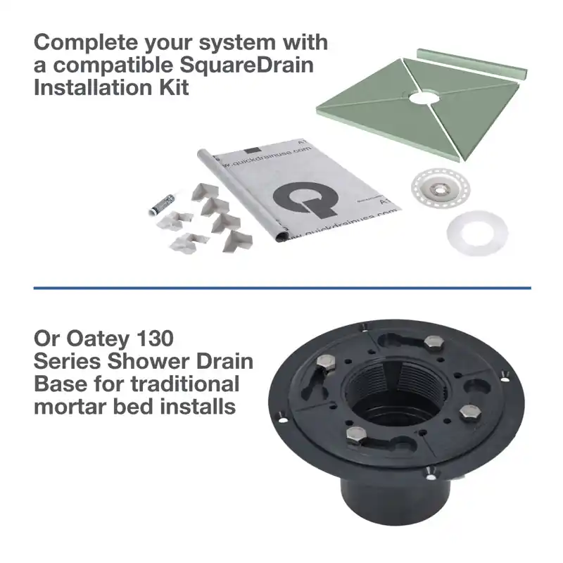 OATEY SD04BGTL QuickDrain 4 in. Tile-In Kit