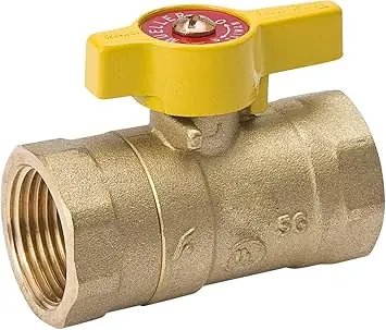 Global 110-223C Forged Brass Two-Piece Gas Ball Valve 1/2-Inch
