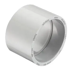NIBCO P100-040 PVC DWV Coupling, 4 in. Hub x Hub