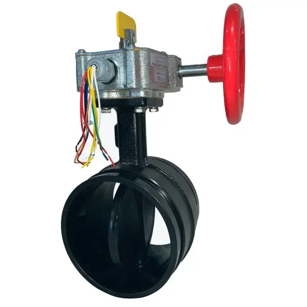 SOVAL 849-080 Series Ductile Iron Butterfly Valve with Tamper Switch