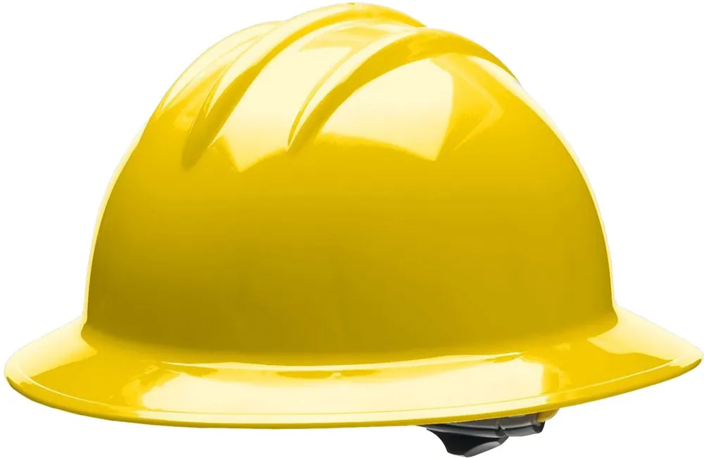 BULLARD C33YLR Classic Series Full Brim Hard Hat - Yellow, Ratchet Suspension