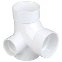 FITTINGS 4872 PVC DWV Sanitary Tee with 90 Degree Right Inlet