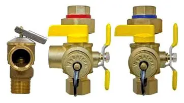 NIBCO H-40443WPR Water Heater Service Valve Kit