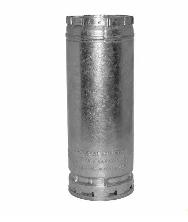 AmeriVent 3000000 AmeriVent 3E6 Type B Gas Vent Pipe Section 3 in ID x 3-1/2 in OD x 6 in L