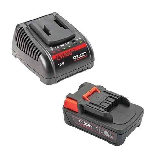 RIDGID TOOLS 66003 18V 2.5 Ah Li-Ion Battery & Charger Set
