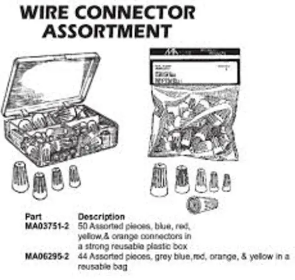 MA-LINE MA03751-2 MA-LINE Twist-On Wire Connectors Assortment Box