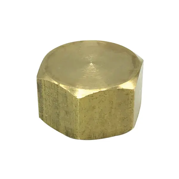 1/4'' #61 Brass Compression Cap (Lead-Free)