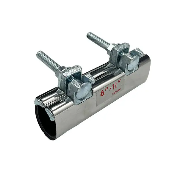 1 1/4 x 6'' Stainless Steel Wrap-Around Repair Clamp