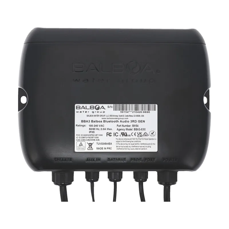 Balboa Water Group 59154 BBA3 Bluetooth Audio Amplifier