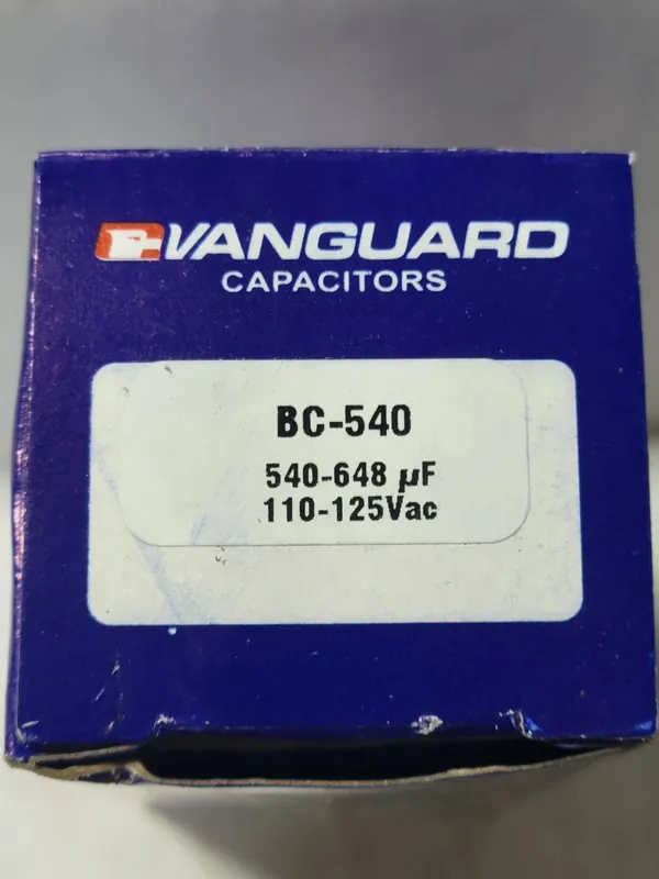 PACKARD BC540-125 Start Capacitor 540-648 uF 110-125 VAC