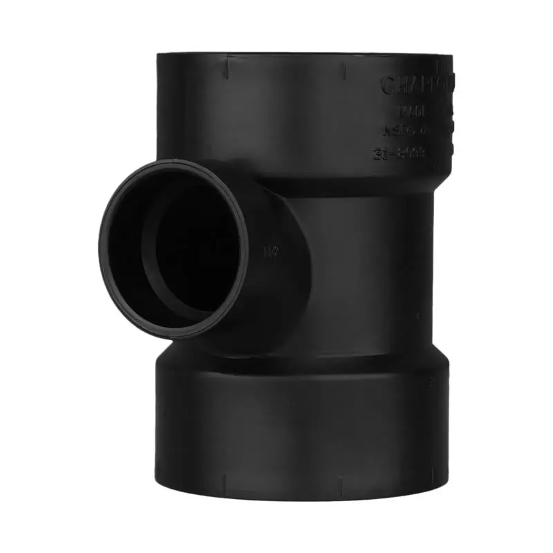 Charlotte Pipe and Foundry ABS004011200 ABS Sanitary Tee 3 x 3 x 1-1/2 In. Hub ABS004011200