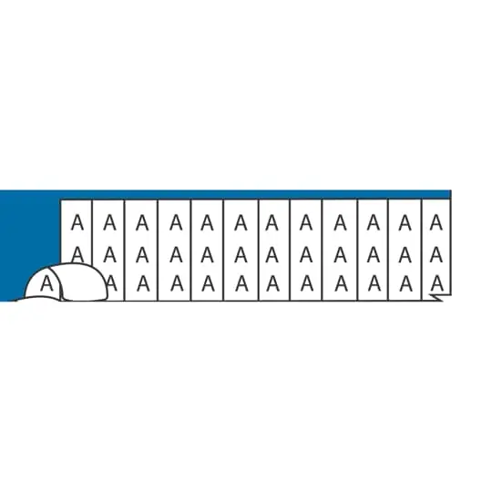ABB WCFS Wire Marker Card Power 1-1/2 inches