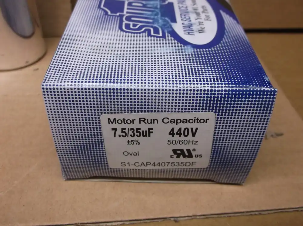 SOURCE1 CAP4407535DF 35+7.5UF x 440V Oval Dual Run Capacitor