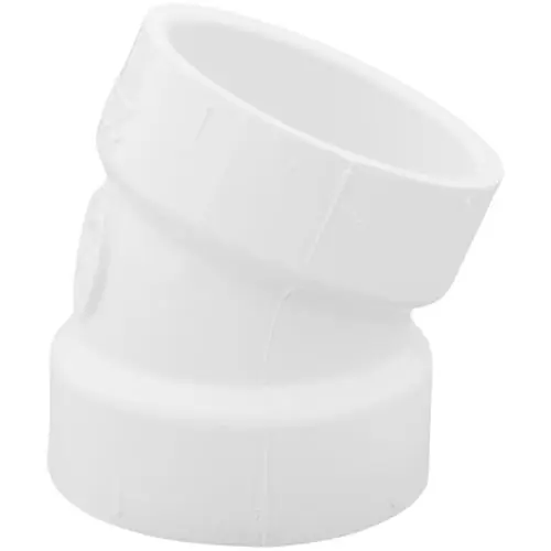 NIBCO P324-015 1-1/2 PVC DWV 22.5 Degree Elbow