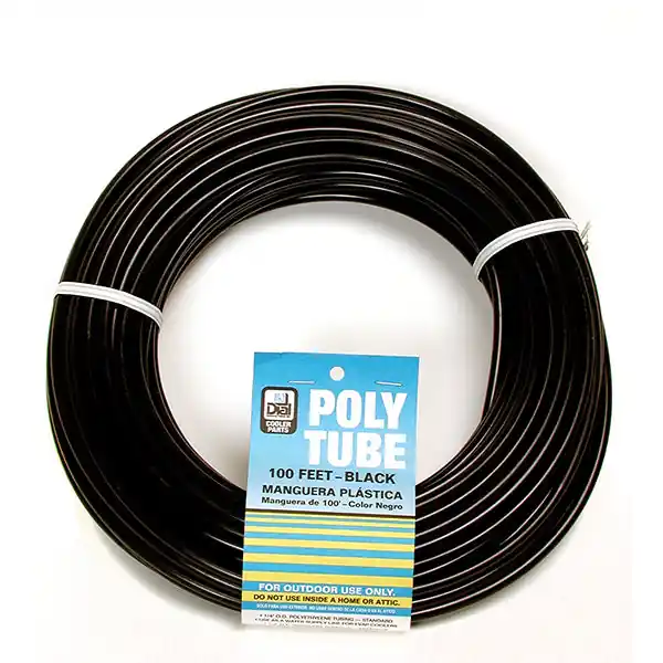 DIAL 4321 Black Poly Tube - 100 Ft.