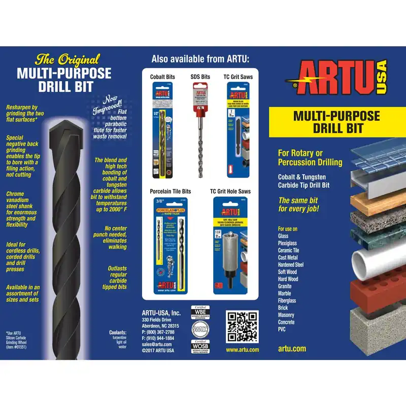 ARTU 01011 5/32 in. x 5-1/2 in. Tungsten Carbide Tipped Drill Bit
