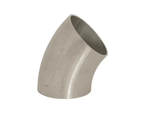 VICTAULIC B2WK-G300U Dixon Valve 304 Stainless Steel Sanitary Unpolished 45 Deg Weld Elbow