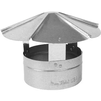 Gray Metal Products 6-327R Round Shanty Rain Cap