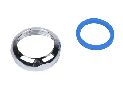 OATEY 8007 Dearborn 1-1/4 Inch Brass Slip Joint Nut with Nylon Washer - Polished Chrome