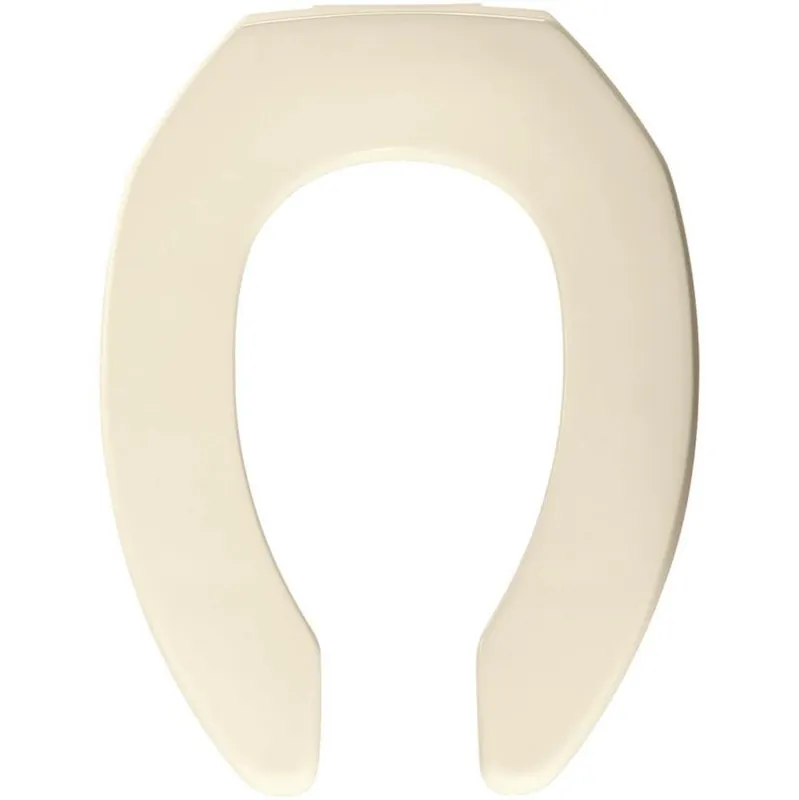 BEMIS 2155SSCT-346 Elongated Open Front Commercial Toilet Seat