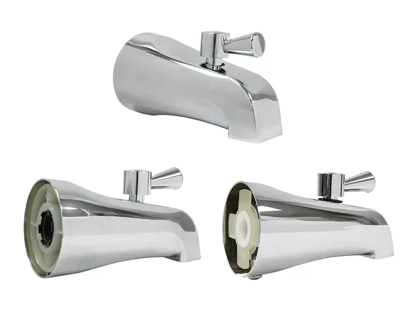 KISSLER 782-0025 Quarter Turn Positive Stop Diverter Tub Spout