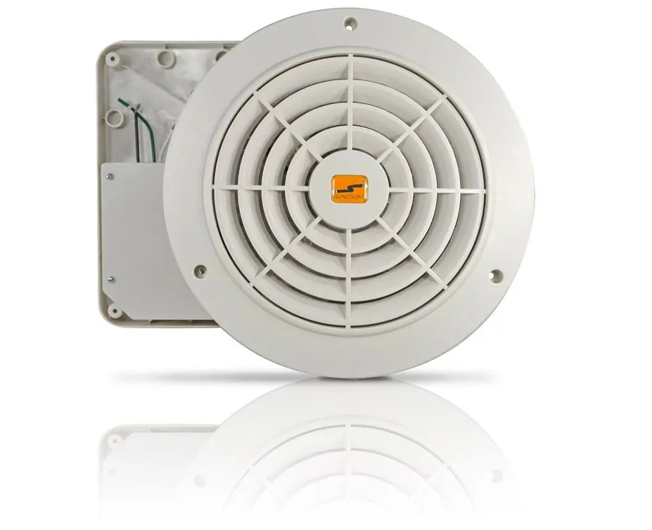LID CORPORATION TW208 ThruWall Variable Speed Room to Room Transfer Fan
