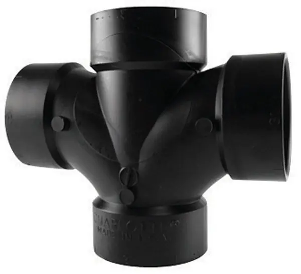 CHARLOTTE PIPE AND FOUNDRY ABS004280800 2 in. Hub X 2 in. D Hub ABS Sanitary Tee