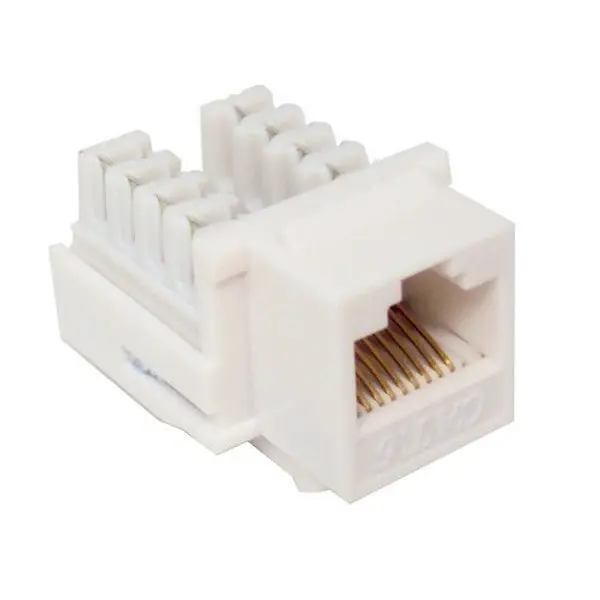 Morris Products CAT6-JACK-WT Unshielded RJ45 Keystone Jack, White
